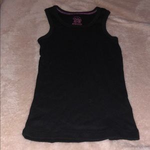 kids small black tank top